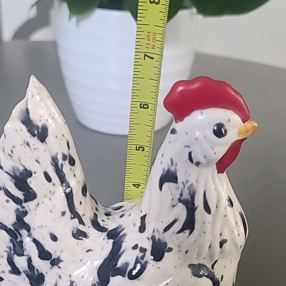 Speckled Rooster Figurines Set Of 2 - Picture 14 of 16